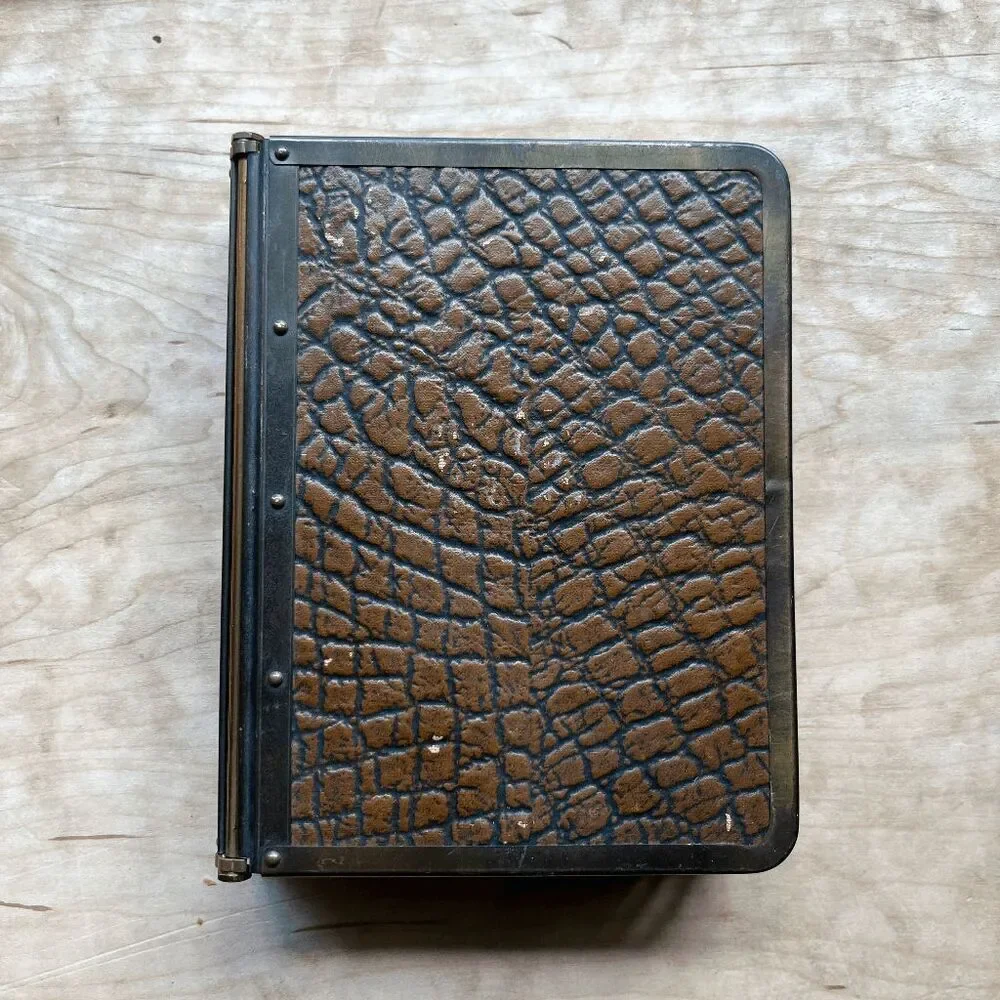 VTG 1920s 1930s Art Deco Executive Desk Organizer Privacy Memo Pad